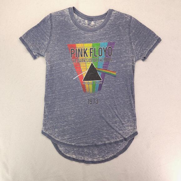 Pink Floyd Dark Side of the Moon Band Graphic T Shirt Womens Size Large L Gray - Picture 2 of 9